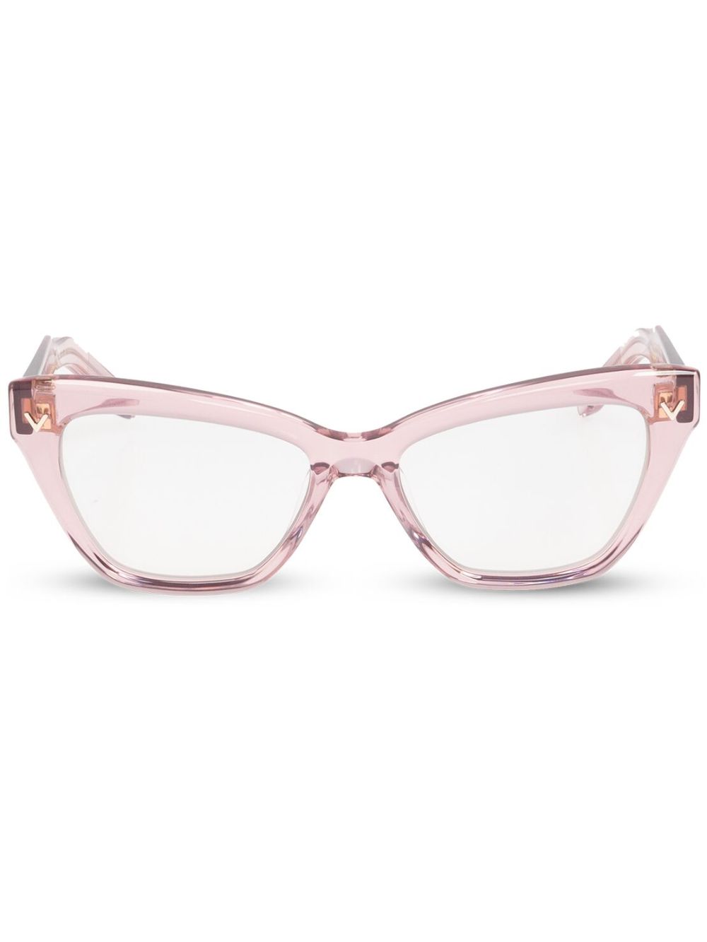 VALENTINO GARAVANI EYEWEAR 猫眼框眼镜 - 粉色