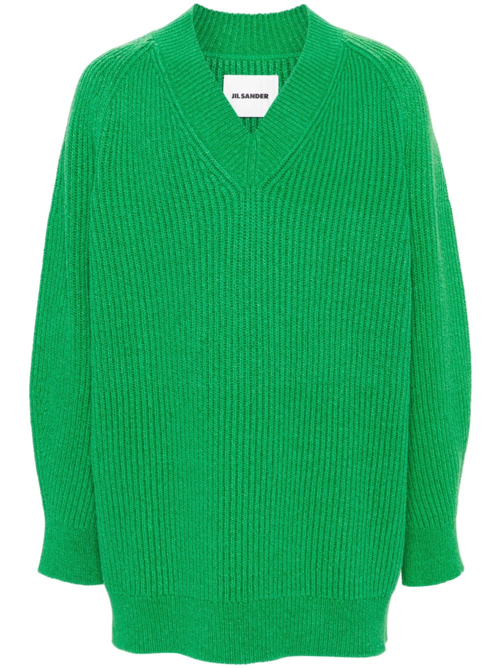 Jil Sander 罗纹针织毛衣 - 绿色