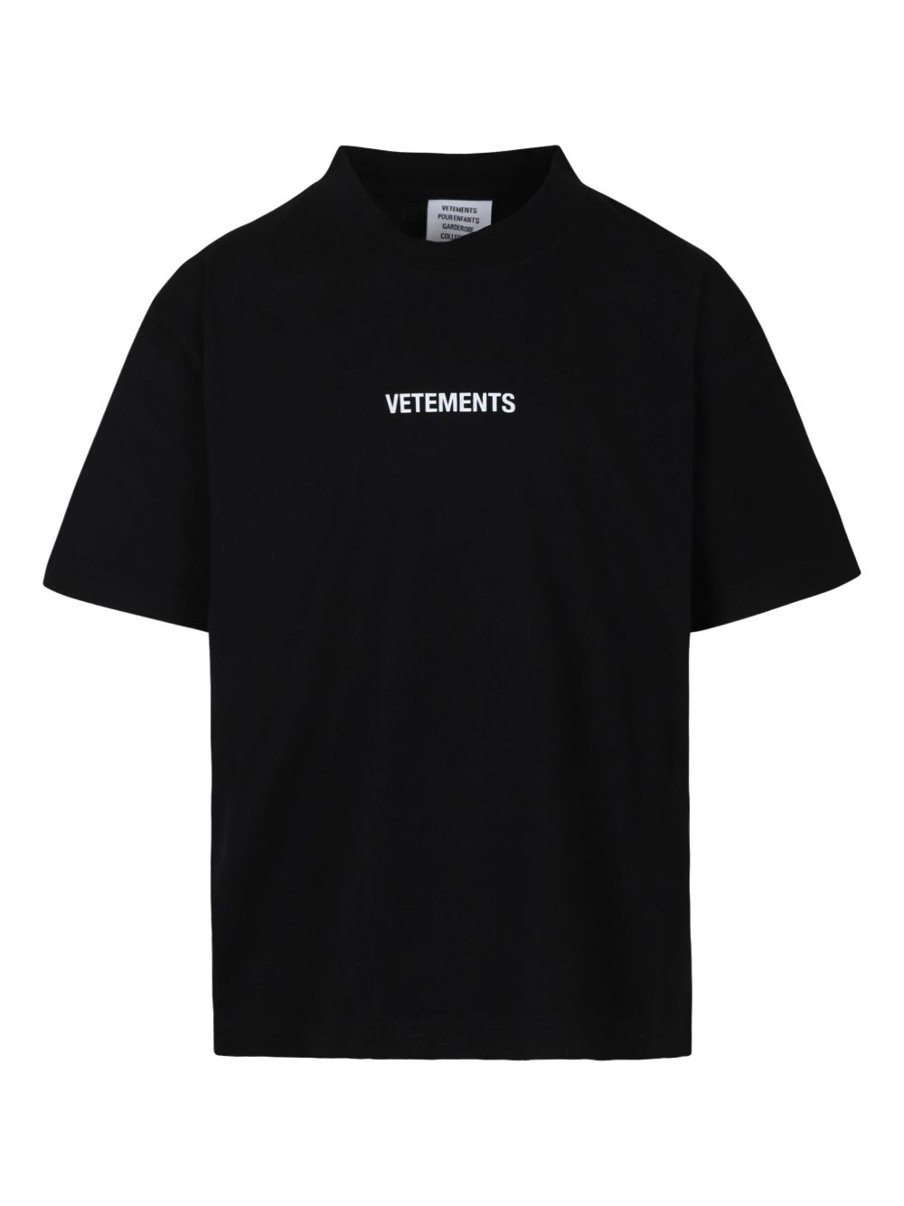 Vetements Kids logo T恤 - 黑色
