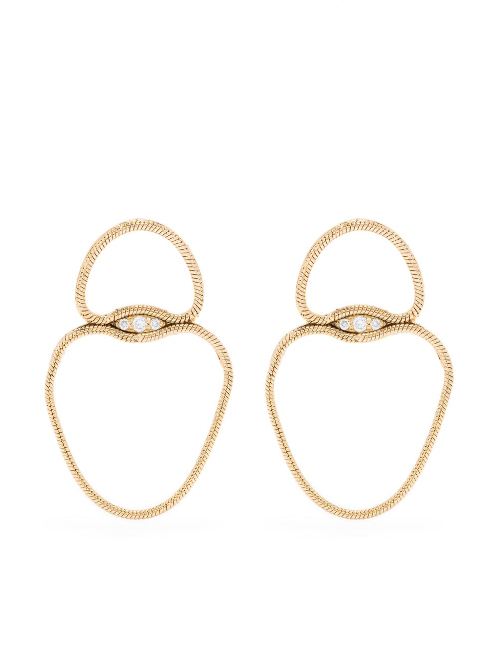 Fernando Jorge 18kt yellow gold Fluid Diamonds earrings - 金色