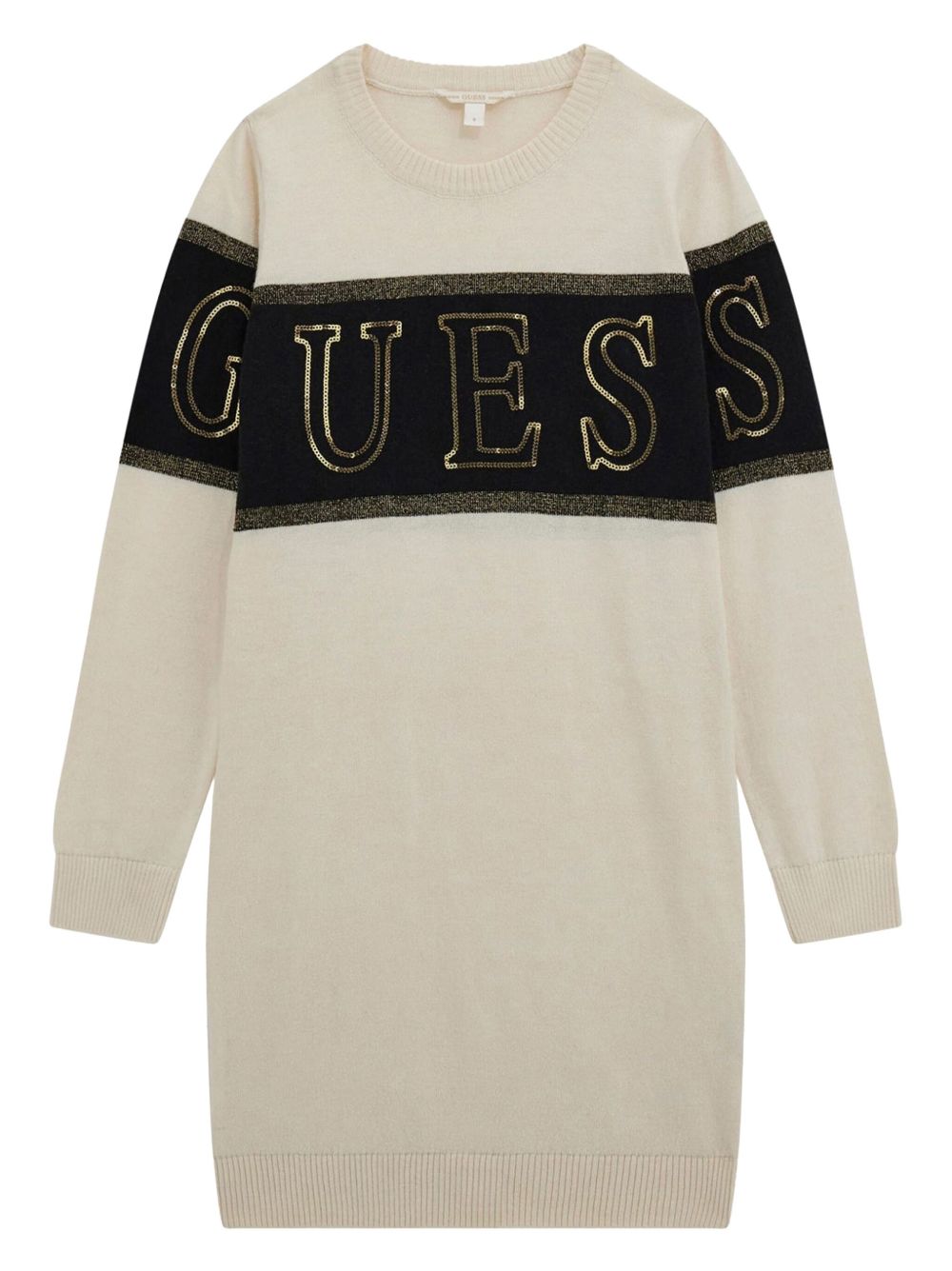 guess kids logo缀饰连衣裙 - 中性色