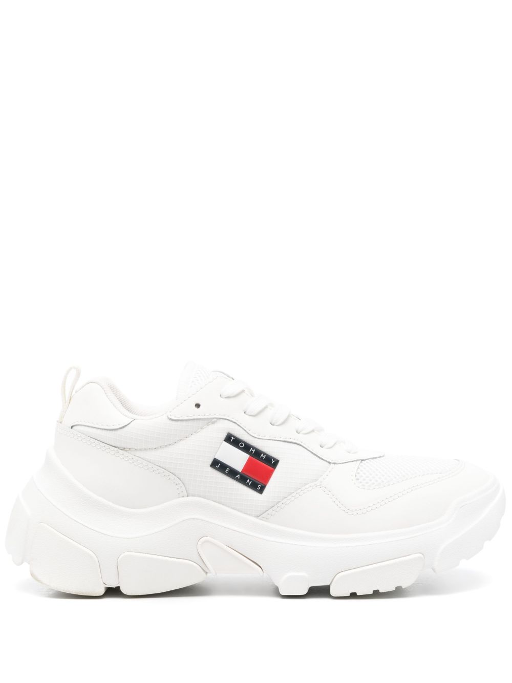 Tommy Jeans logo贴花运动鞋 - 白色
