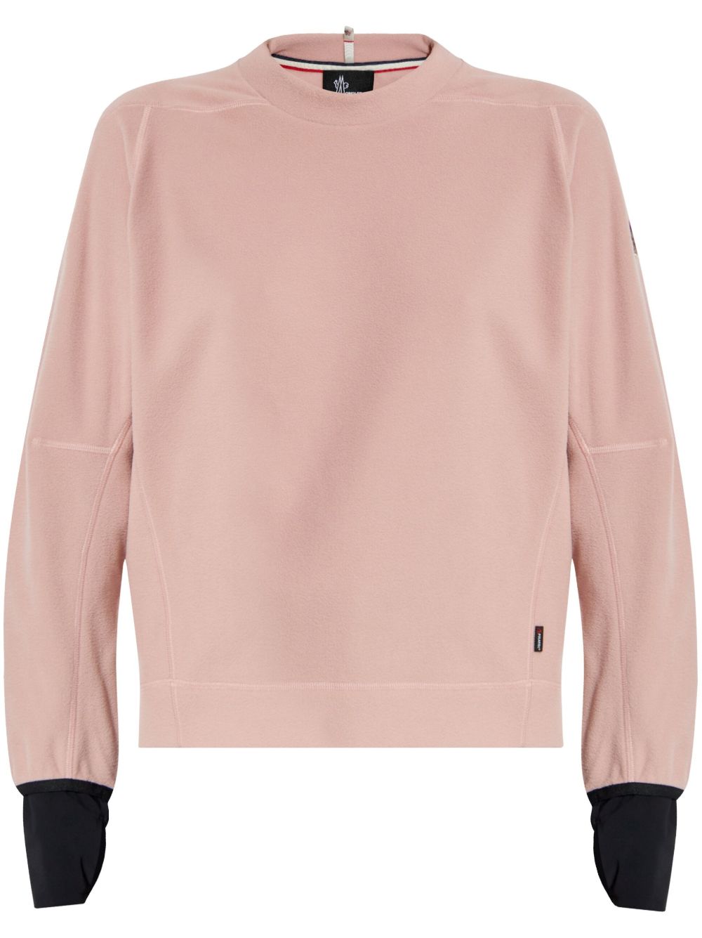 Moncler Grenoble logo贴花卫衣 - 粉色
