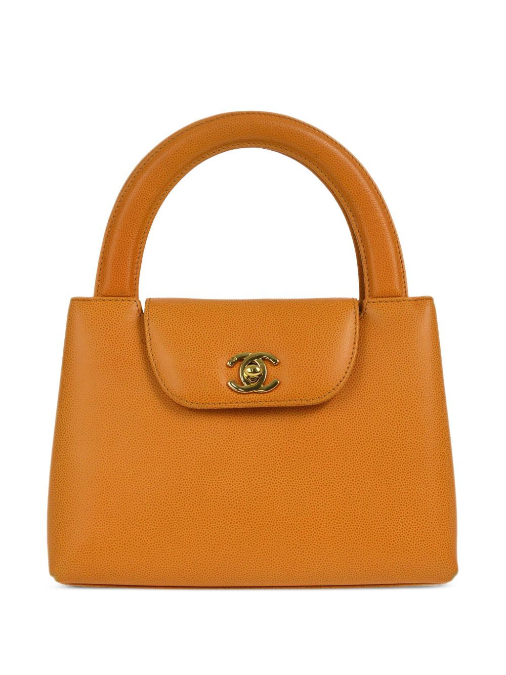 CHANEL Pre-Owned Kelly 托特包（1998年典藏款） - 橘色