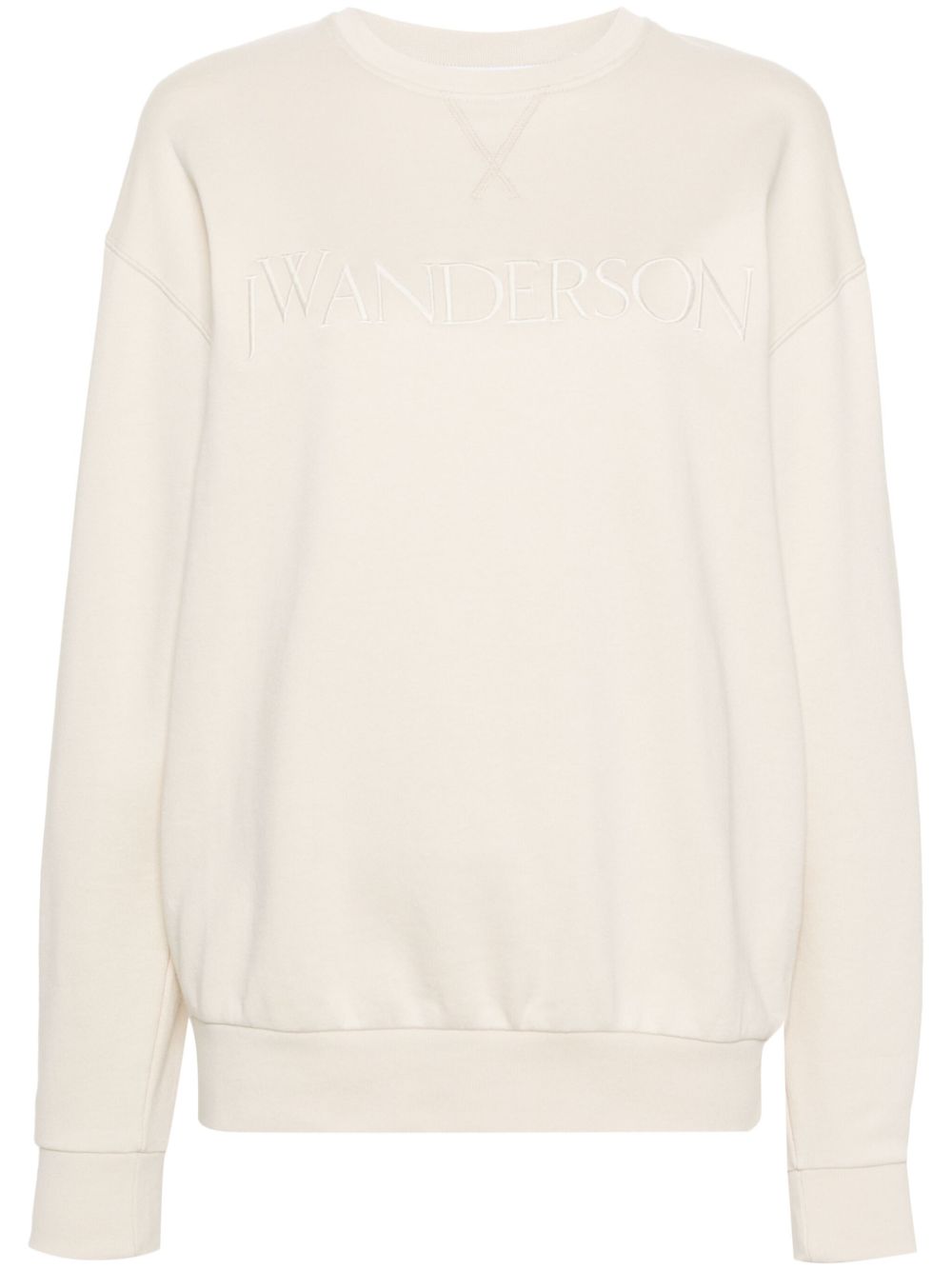 JW Anderson logo刺绣卫衣 - 中性色