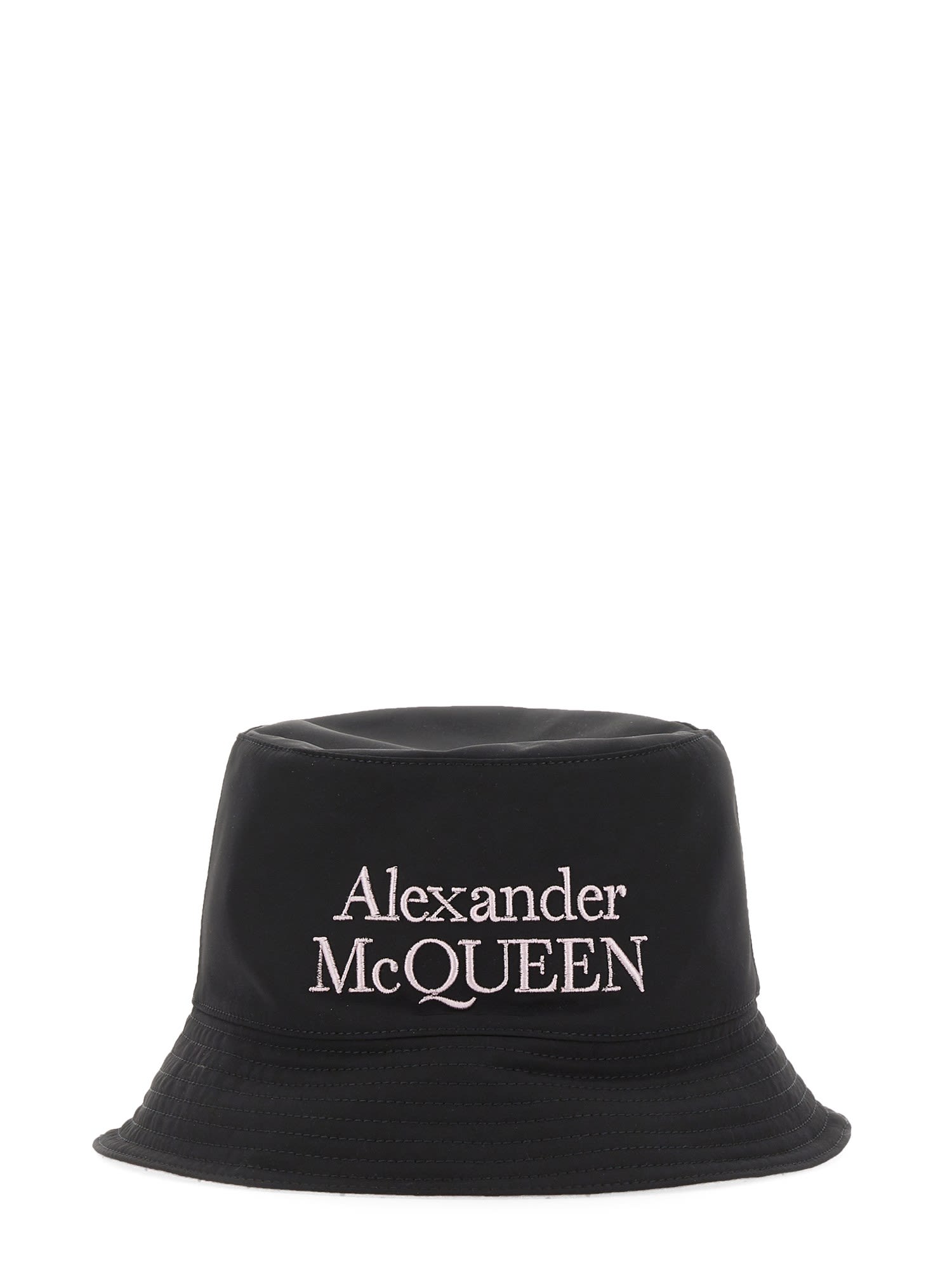 Alexander McQueen Reversible Logo Embroidered Bucket Hat