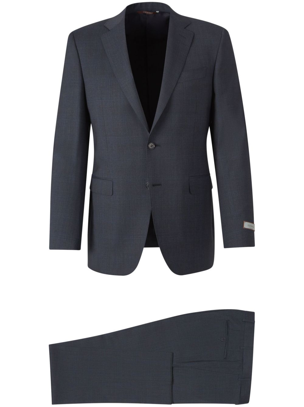 Canali 单排扣两件式西装套装 - 蓝色