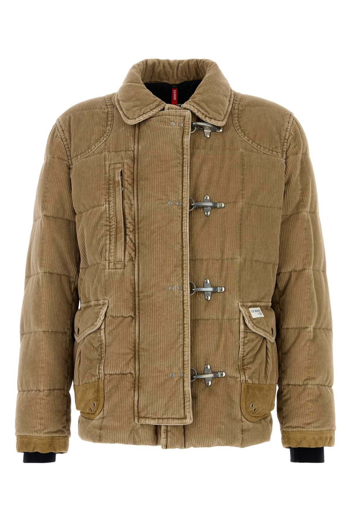 Fay Cappuccino Corduroy Down Jacket