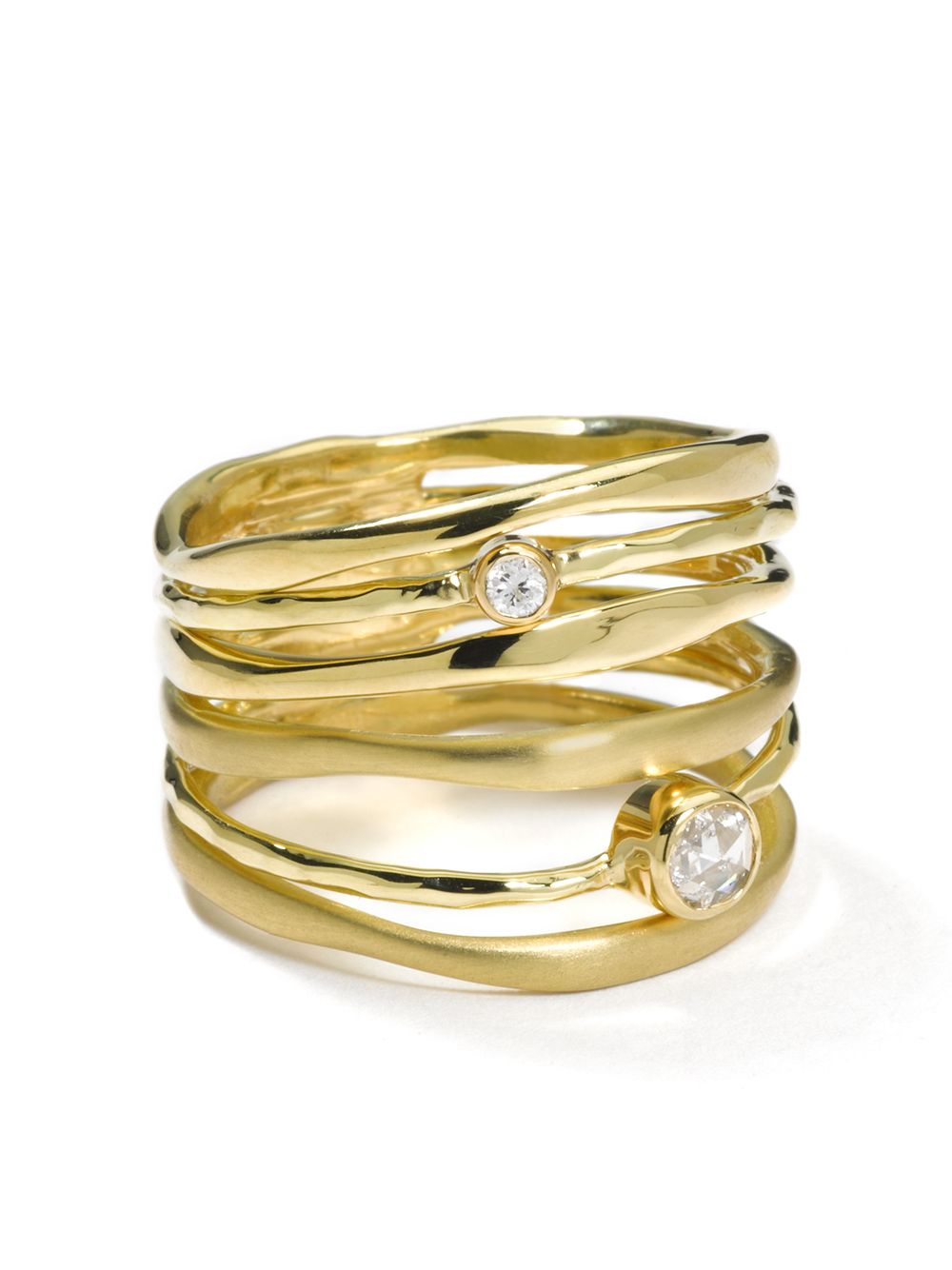 IPPOLITA Movie Star 18K黄金钻石戒指 - 金色