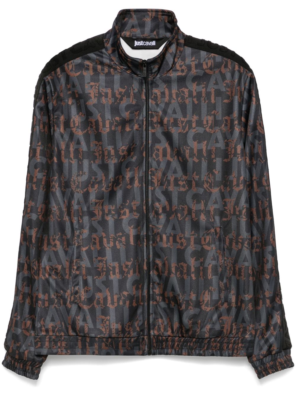 Just Cavalli logo印花卫衣 - 蓝色