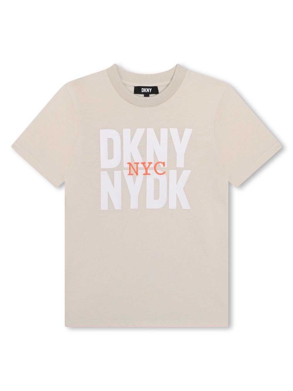 Dkny Kids 反向logo印花T恤 - 中性色