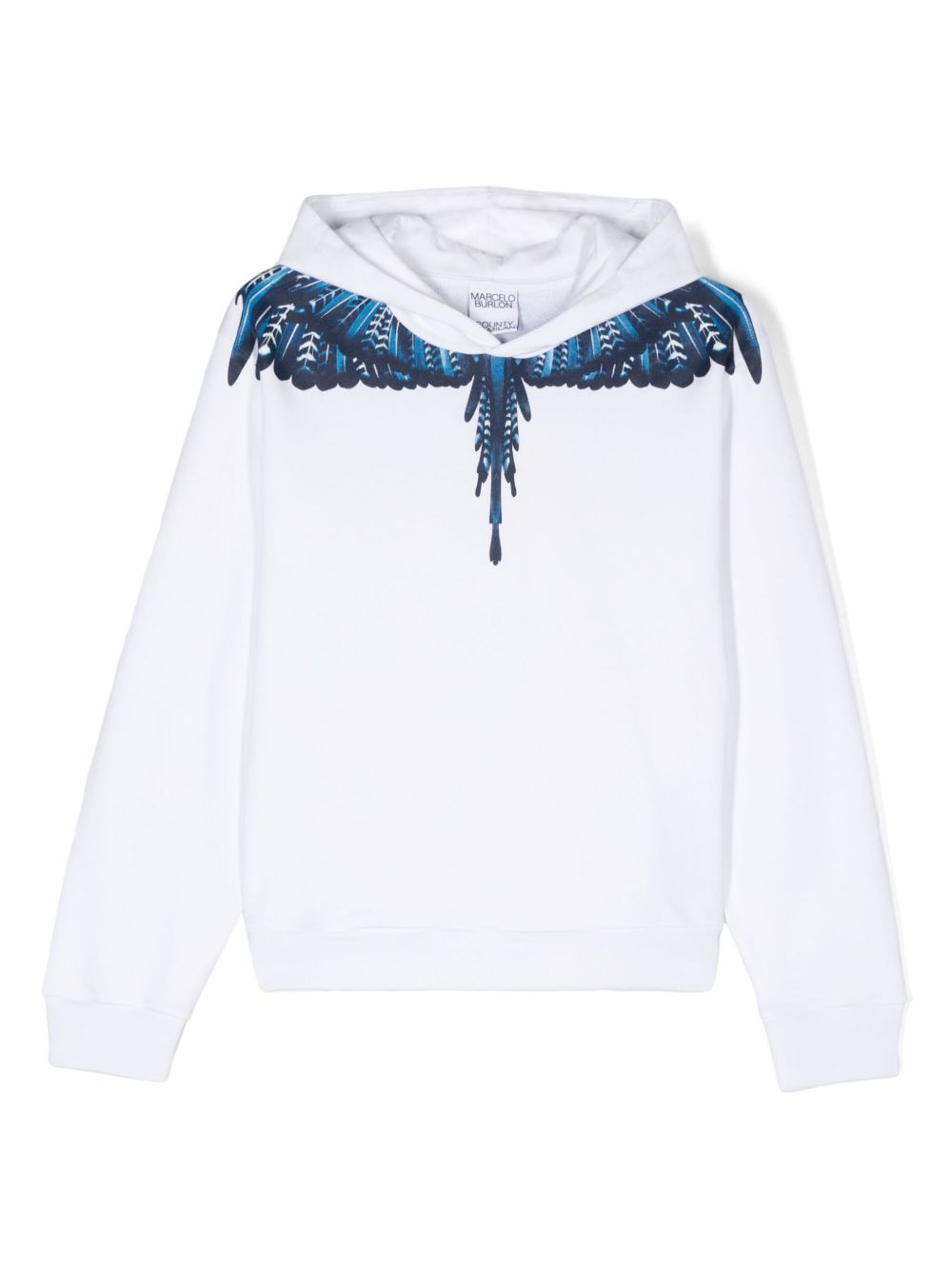 Marcelo Burlon County Of Milan Kids Grizzling Wings 连帽衫 - 白色