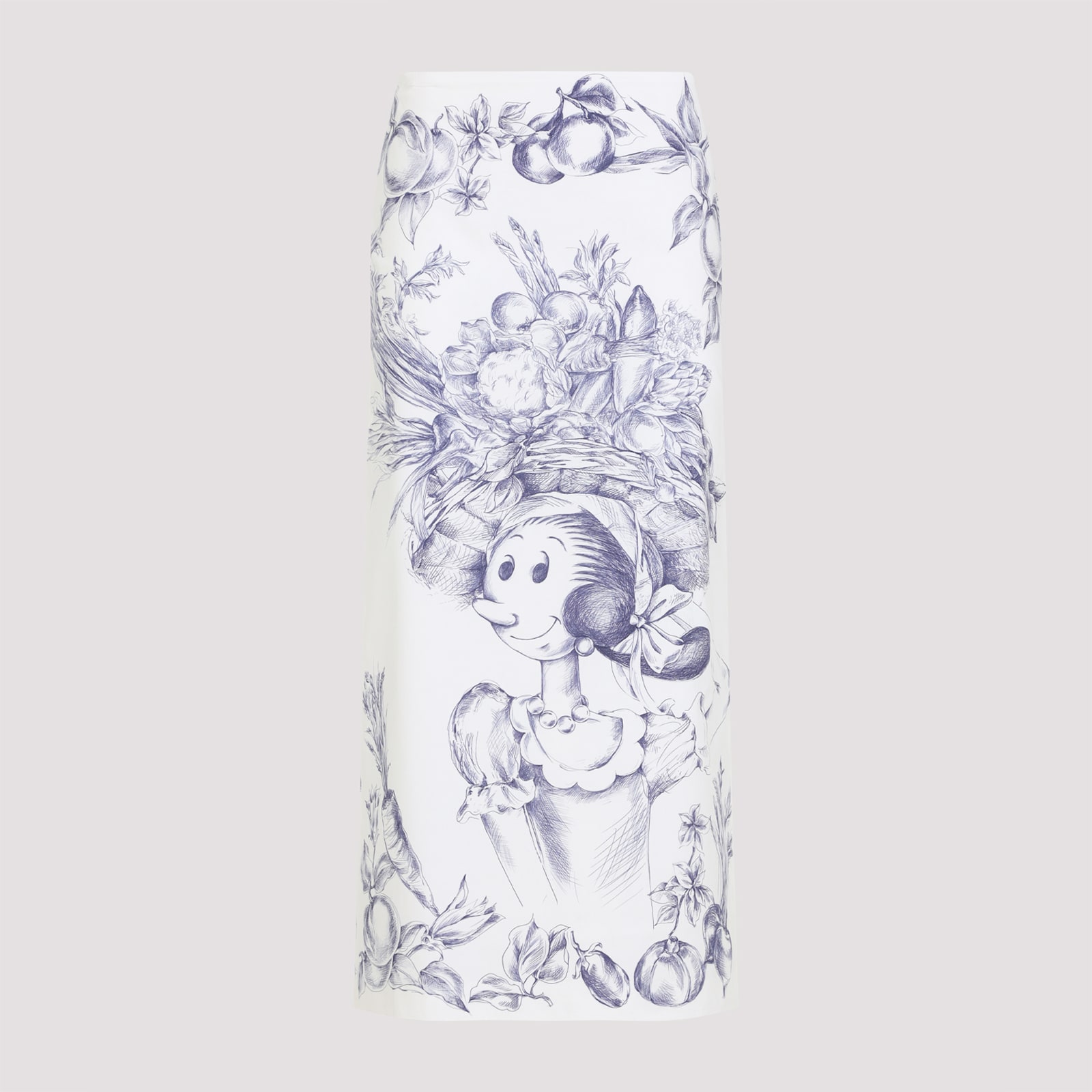 Moschino Printed Pencil Skirt
