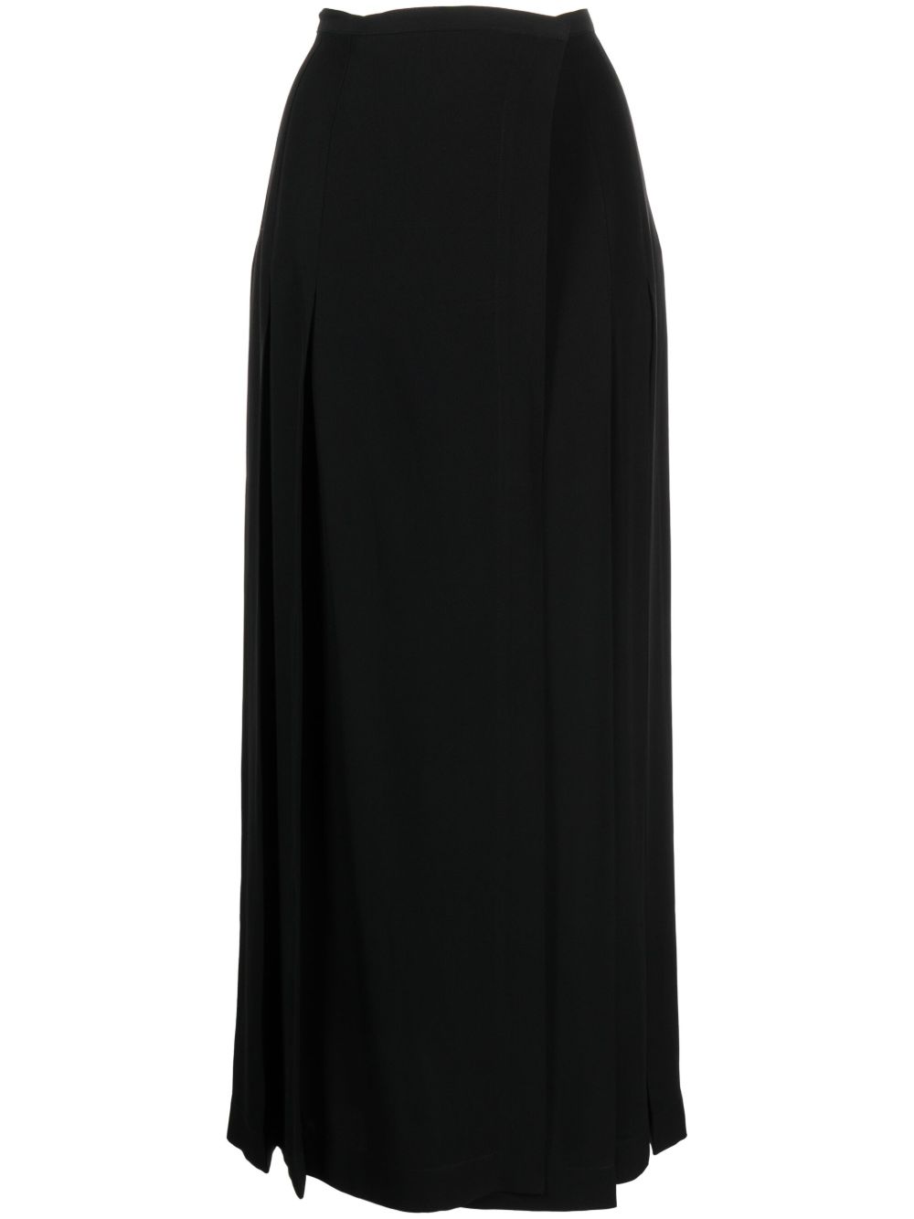 TOTEME wrap-around maxi skirt - 黑色