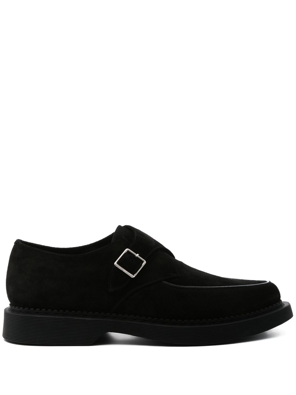 Saint Laurent 绒面皮孟克鞋 - 黑色