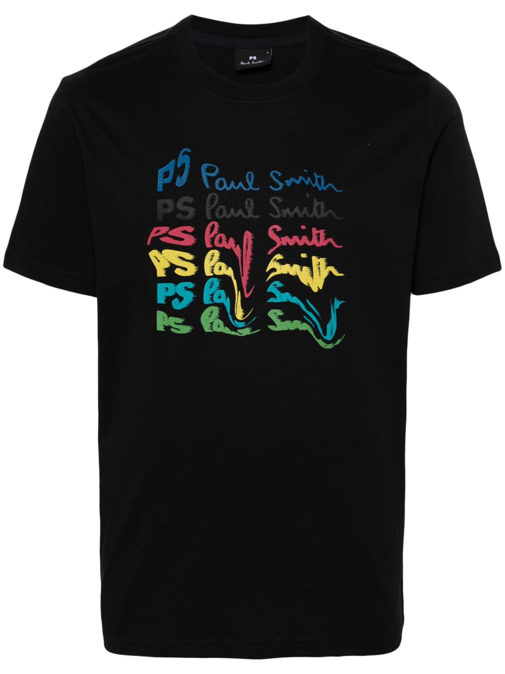 PS Paul Smith logo印花棉T恤 - 黑色