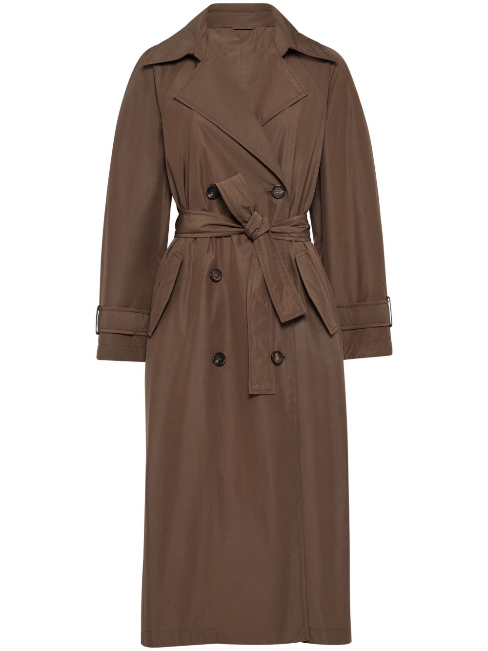 Brunello Cucinelli Monili 珠饰风衣 - 褐色
