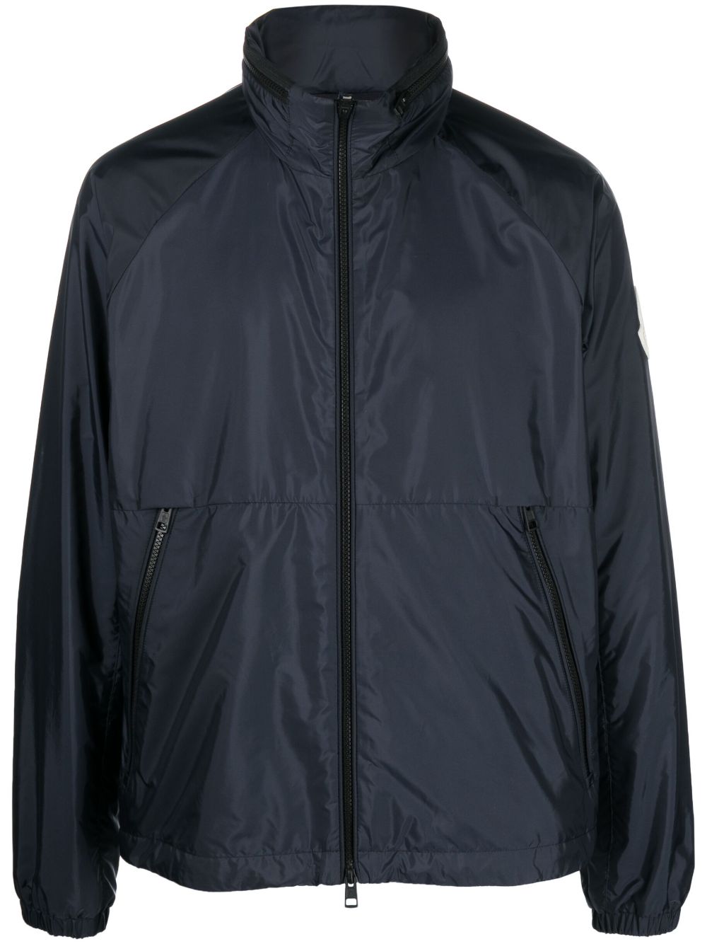 Moncler 正面拉链连帽夹克 - 蓝色