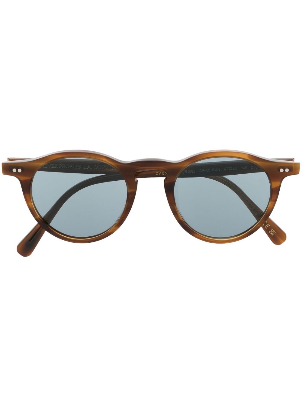 Oliver Peoples Desmon Sun 圆框太阳眼镜 - 褐色