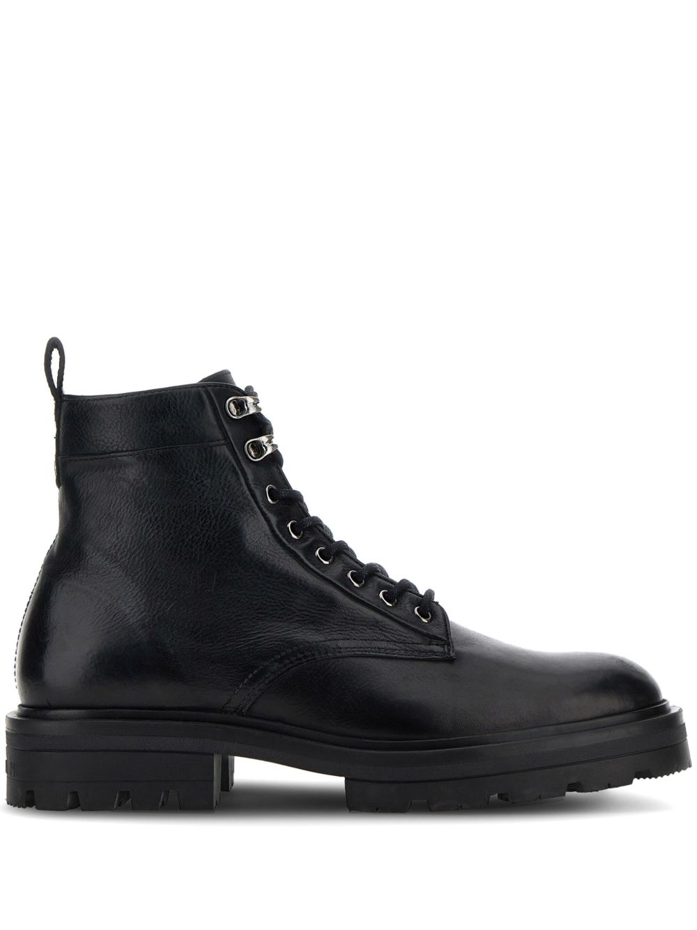 Hogan H673 皮靴 - 黑色