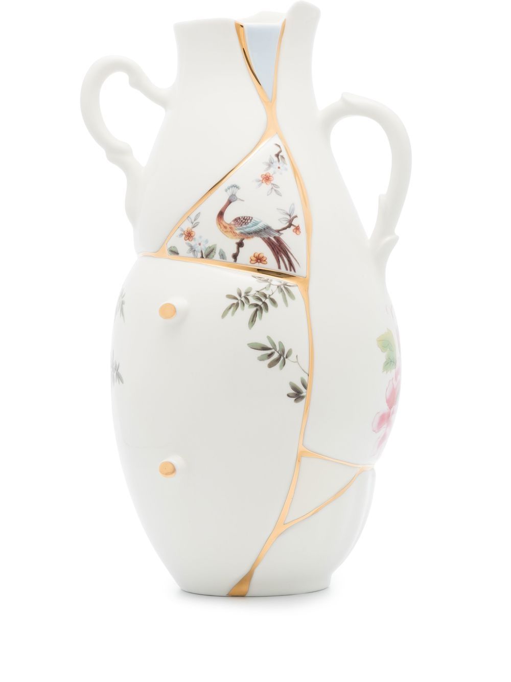 Seletti Kintsugi 陶瓷花瓶 - 白色