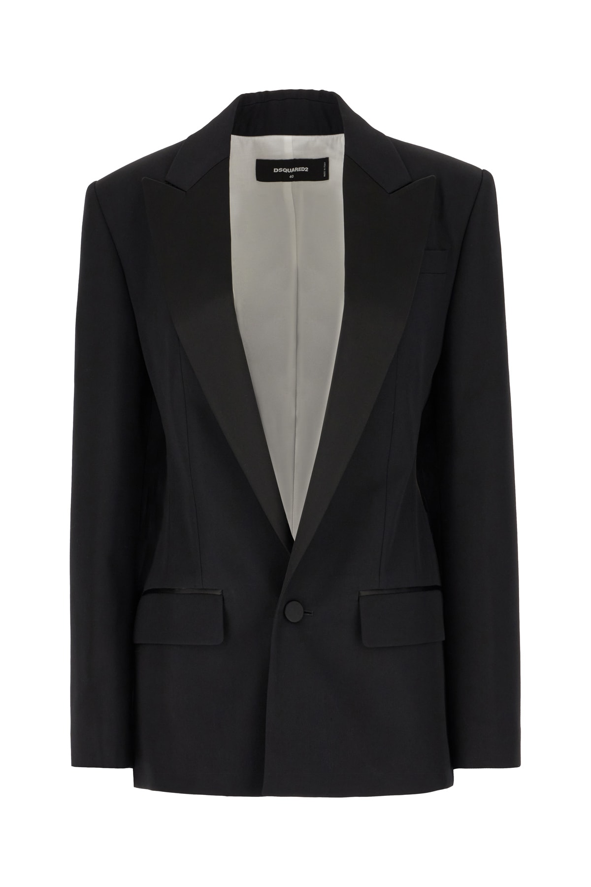 Dsquared2黑色羊毛西装外套