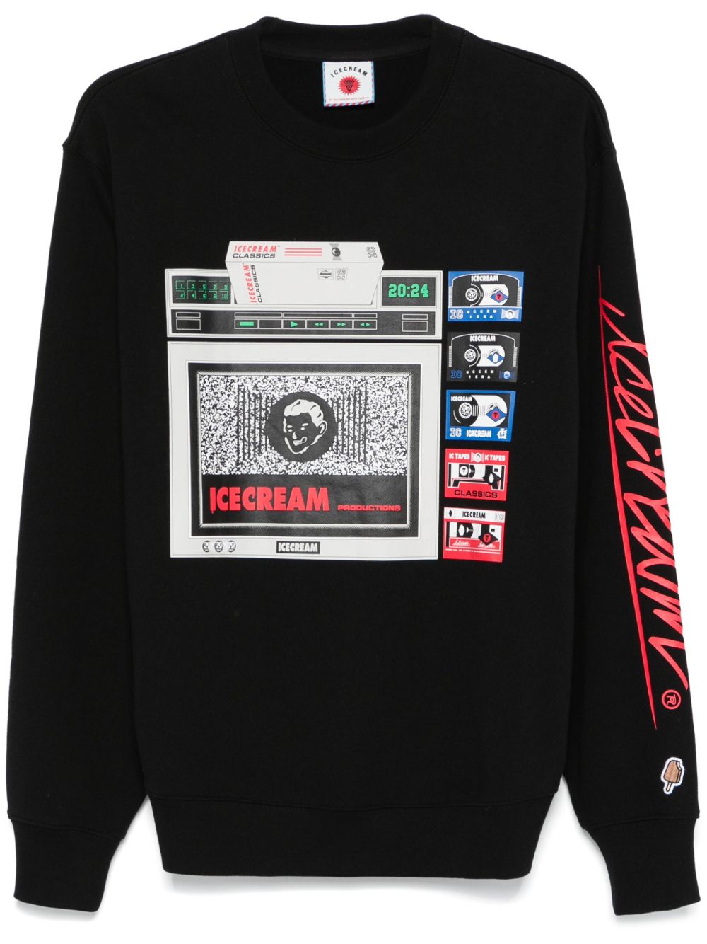 ICECREAM ICTV Crewneck 卫衣 - 黑色