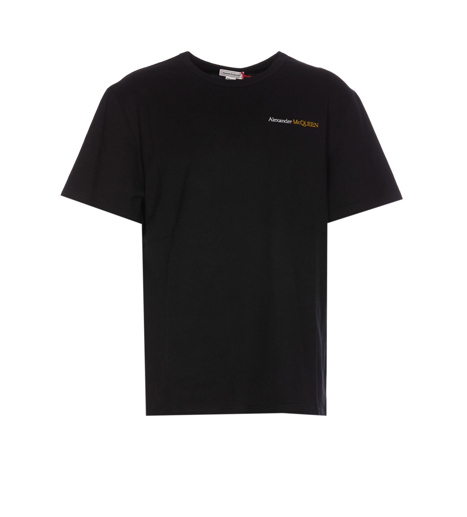 Alexander McQueen Logo Embroidered Crewneck T-shirt