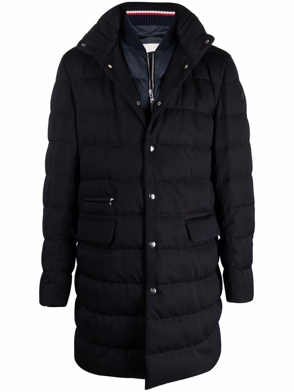 Moncler 双层填充外套 - 蓝色