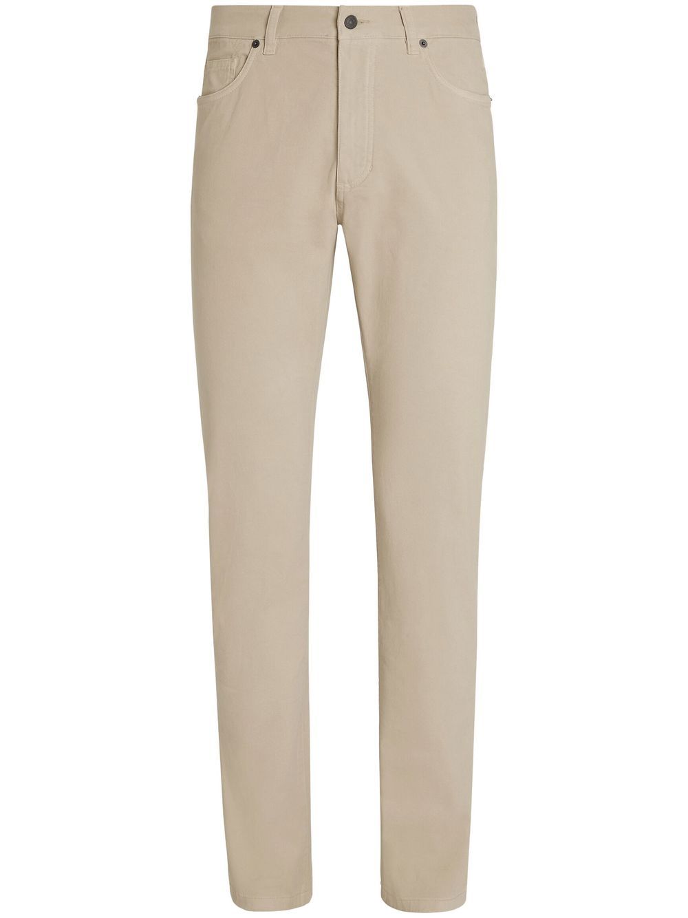 Zegna Roccia 修身牛仔裤 - 中性色