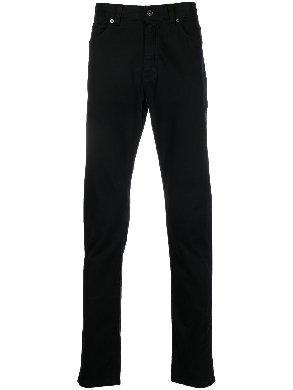Zegna Roccia 修身牛仔裤 - 黑色