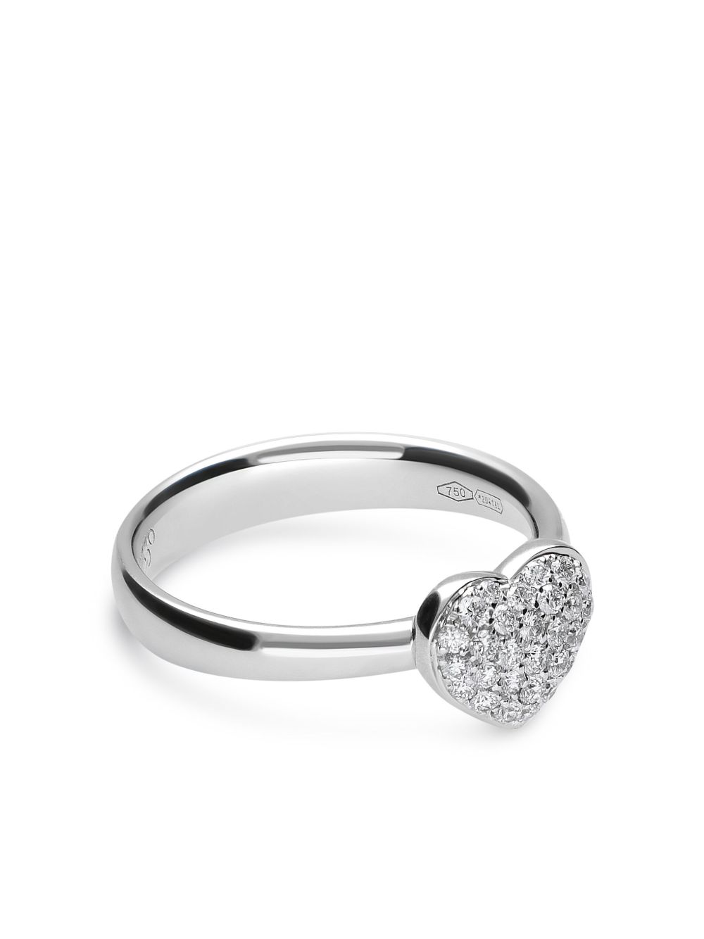LEO PIZZO Amore 18K白金钻石戒指 - 银色