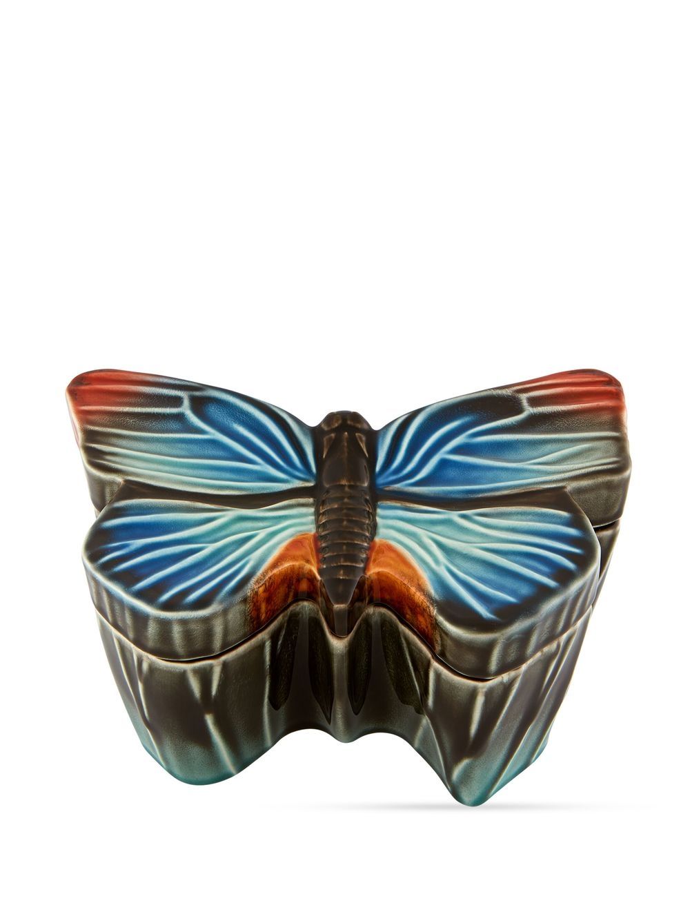 Bordallo Pinheiro Cloudy Butterflies 装饰盒 - 褐色