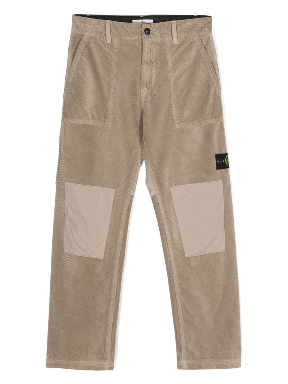 Stone Island Junior 30303 灯芯绒长裤 - 灰色