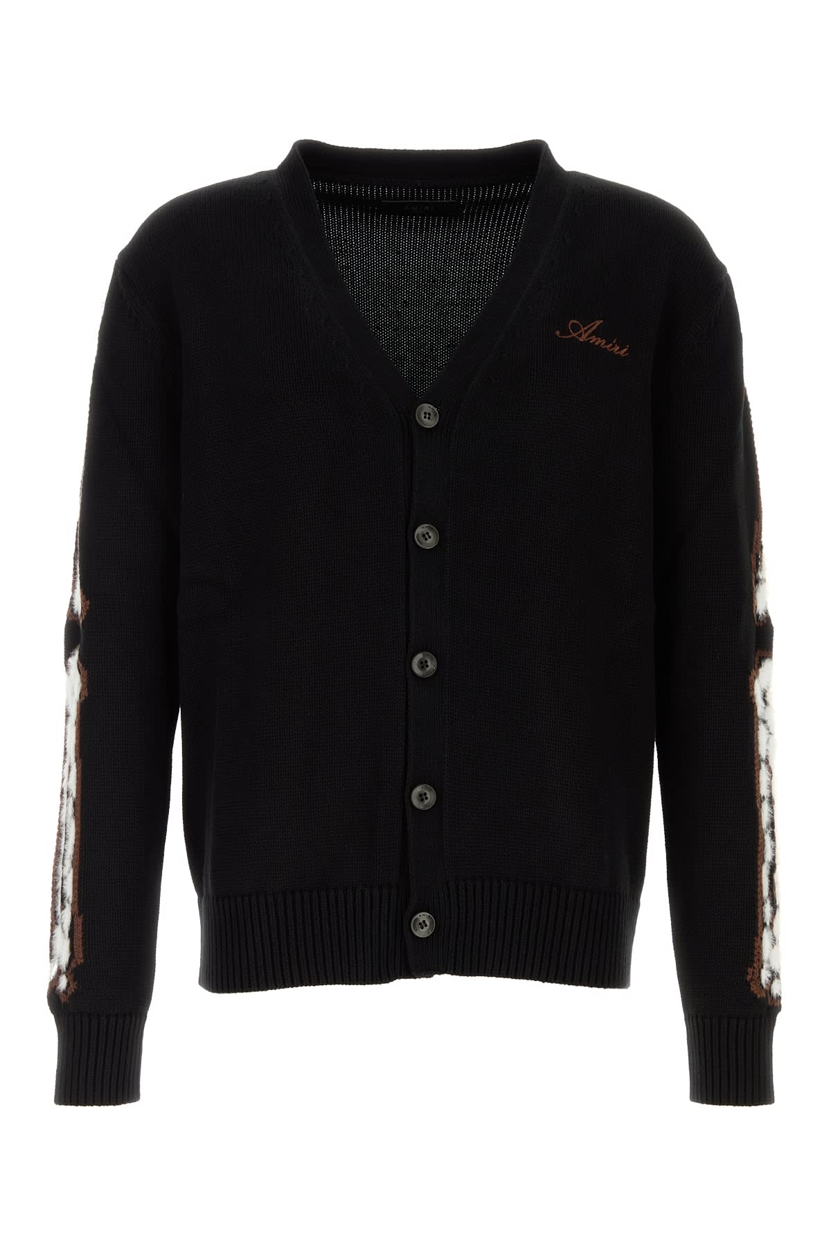 AMIRI Leopard Bones Cardigan
