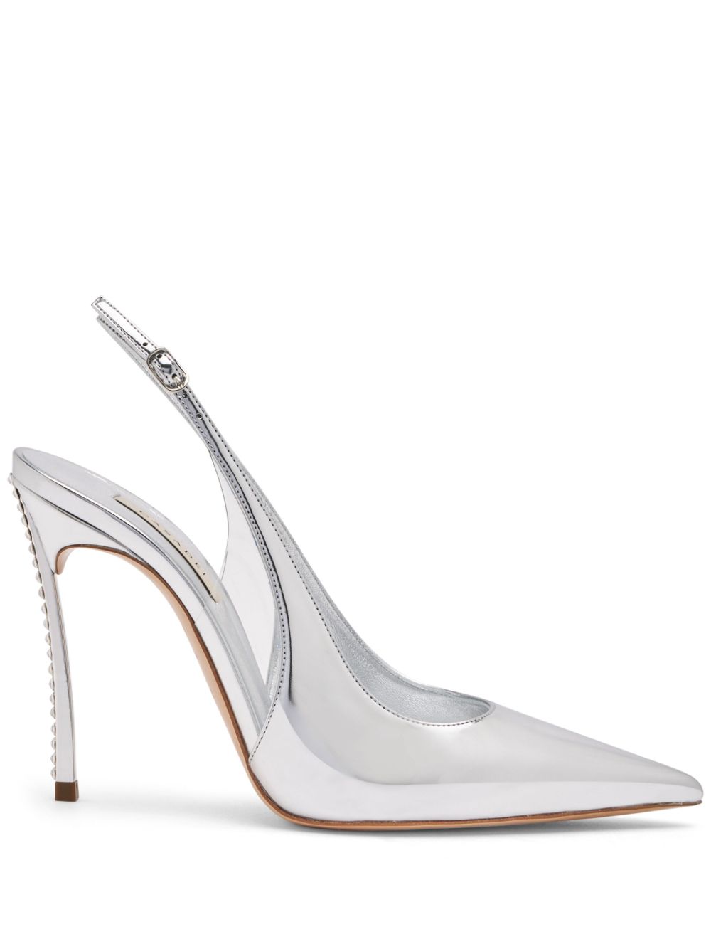 Casadei Alice Superblade 高跟鞋（10厘米） - 银色