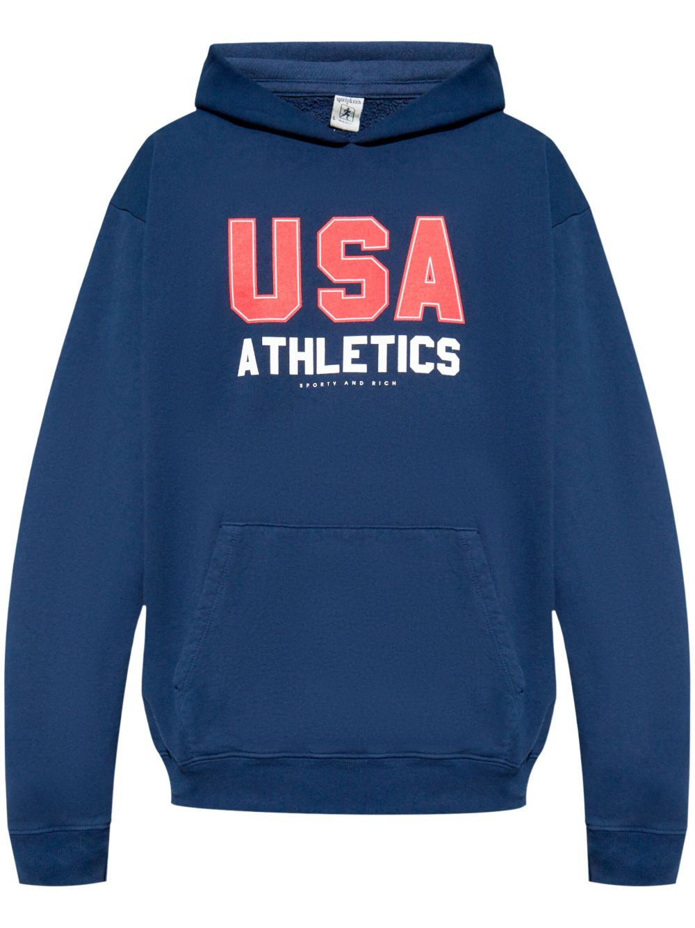 Sporty & Rich USA Athletics 连帽衫 - 蓝色