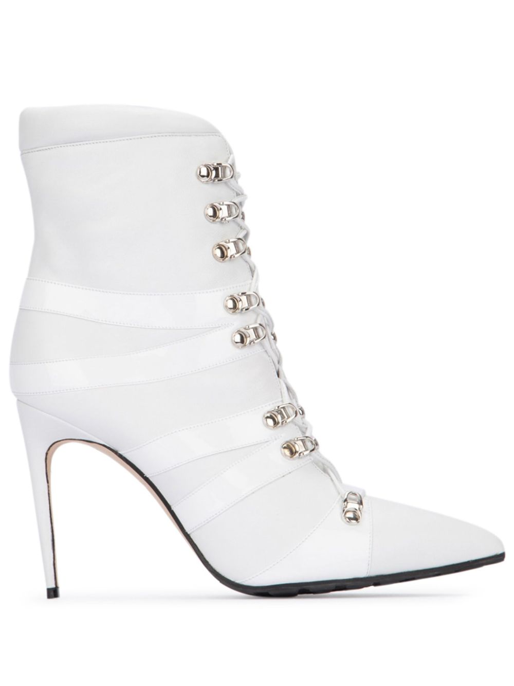 Manolo Blahnik Roblax 高跟靴（10.5厘米） - 白色
