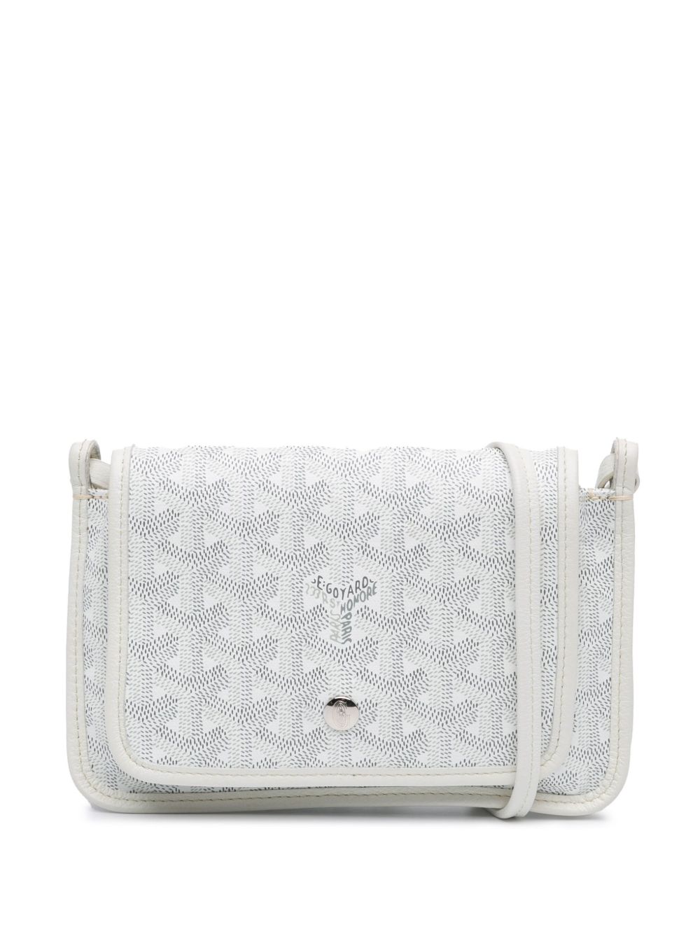 Goyard Pre-Owned Goyardine Plumet Pocket Wallet 斜挎包（2022年典藏款） - 白色