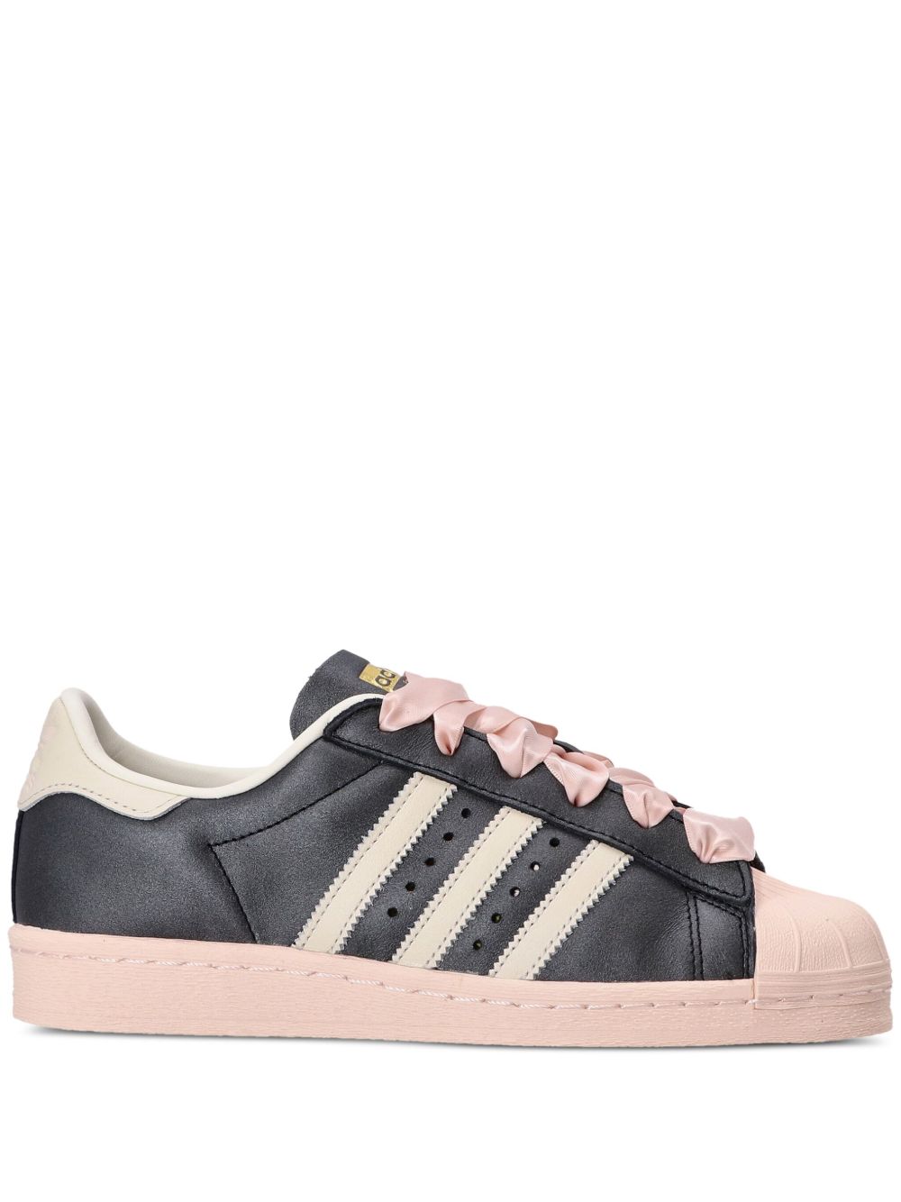 adidas Superstar 82 W 皮质运动鞋 - 黑色