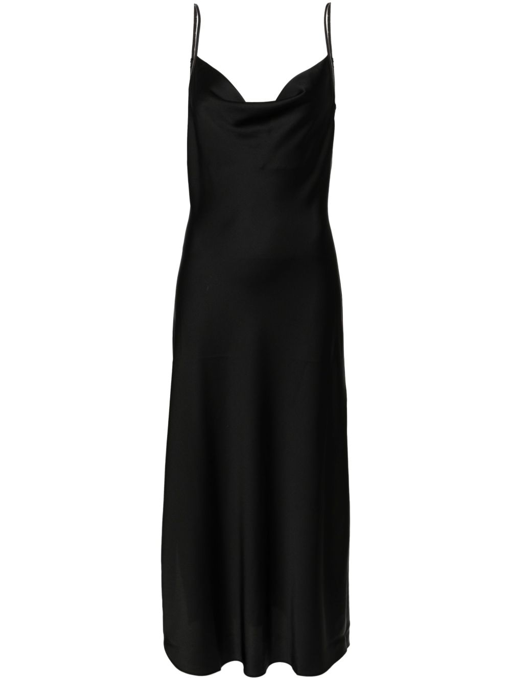 AllSaints Hadley 缎面连衣裙 - 黑色