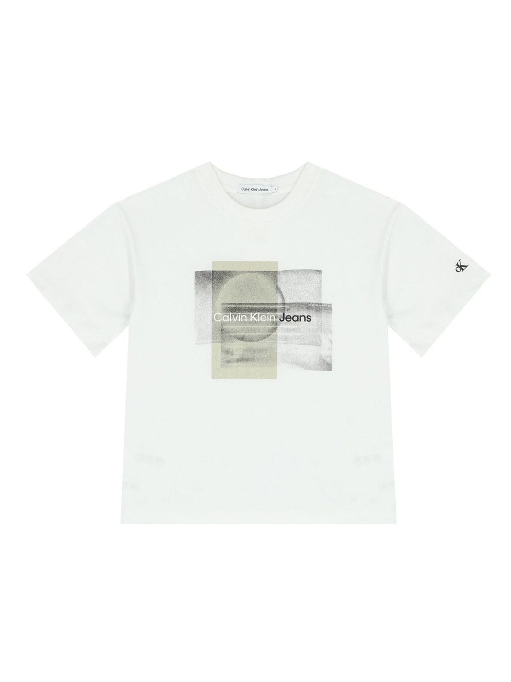Calvin Klein Kids Layered Graphic T恤 - 中性色