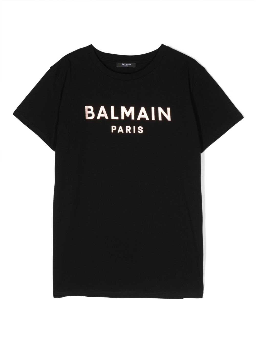 Balmain Kids logo印花棉T恤 - 黑色