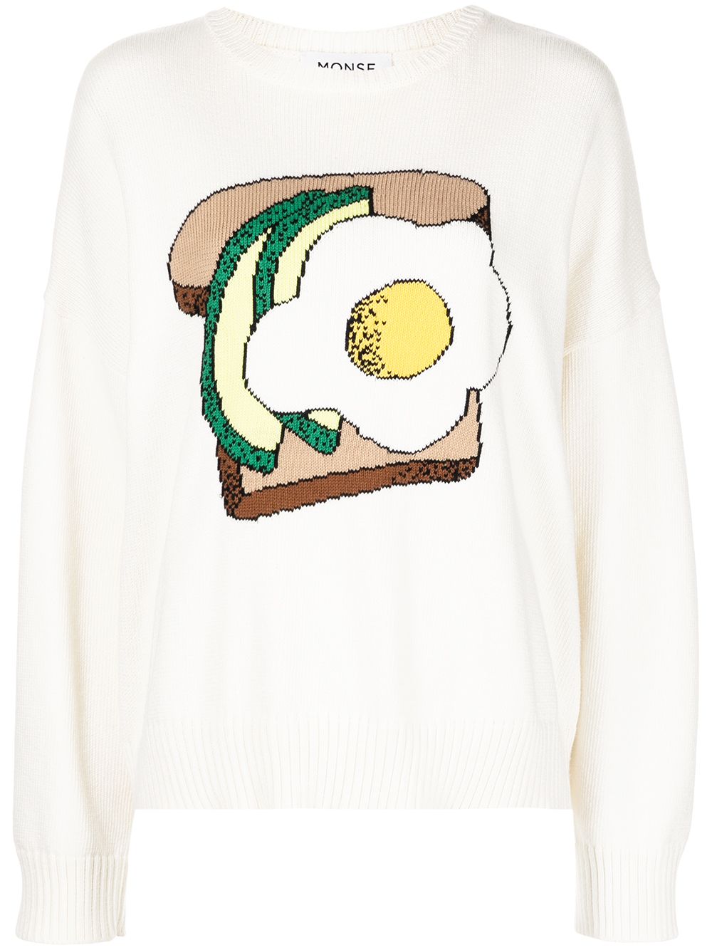 Monse Avocado Toast 针织毛衣 - 白色