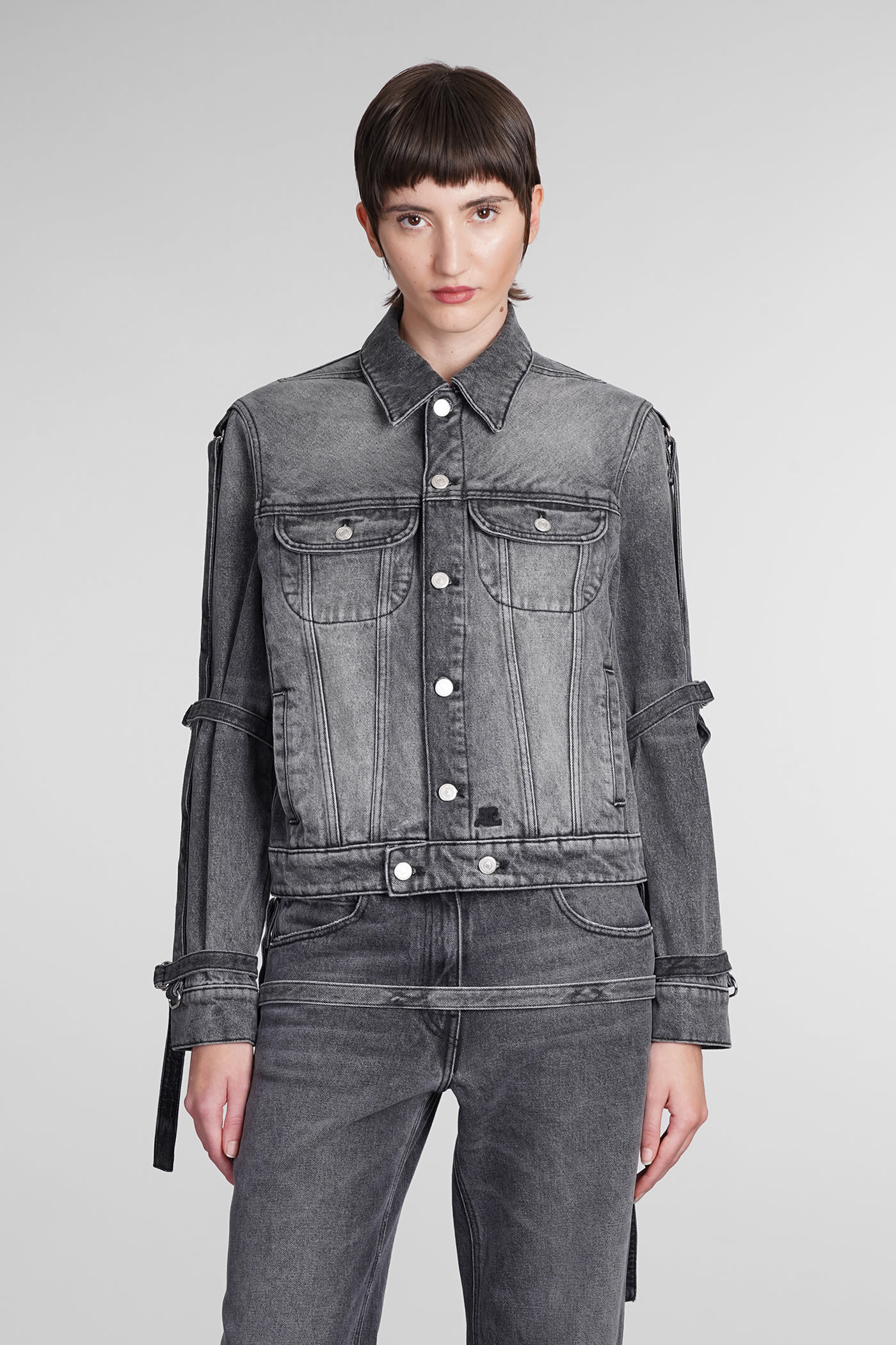 Courrèges 灰色棉质牛仔夹克