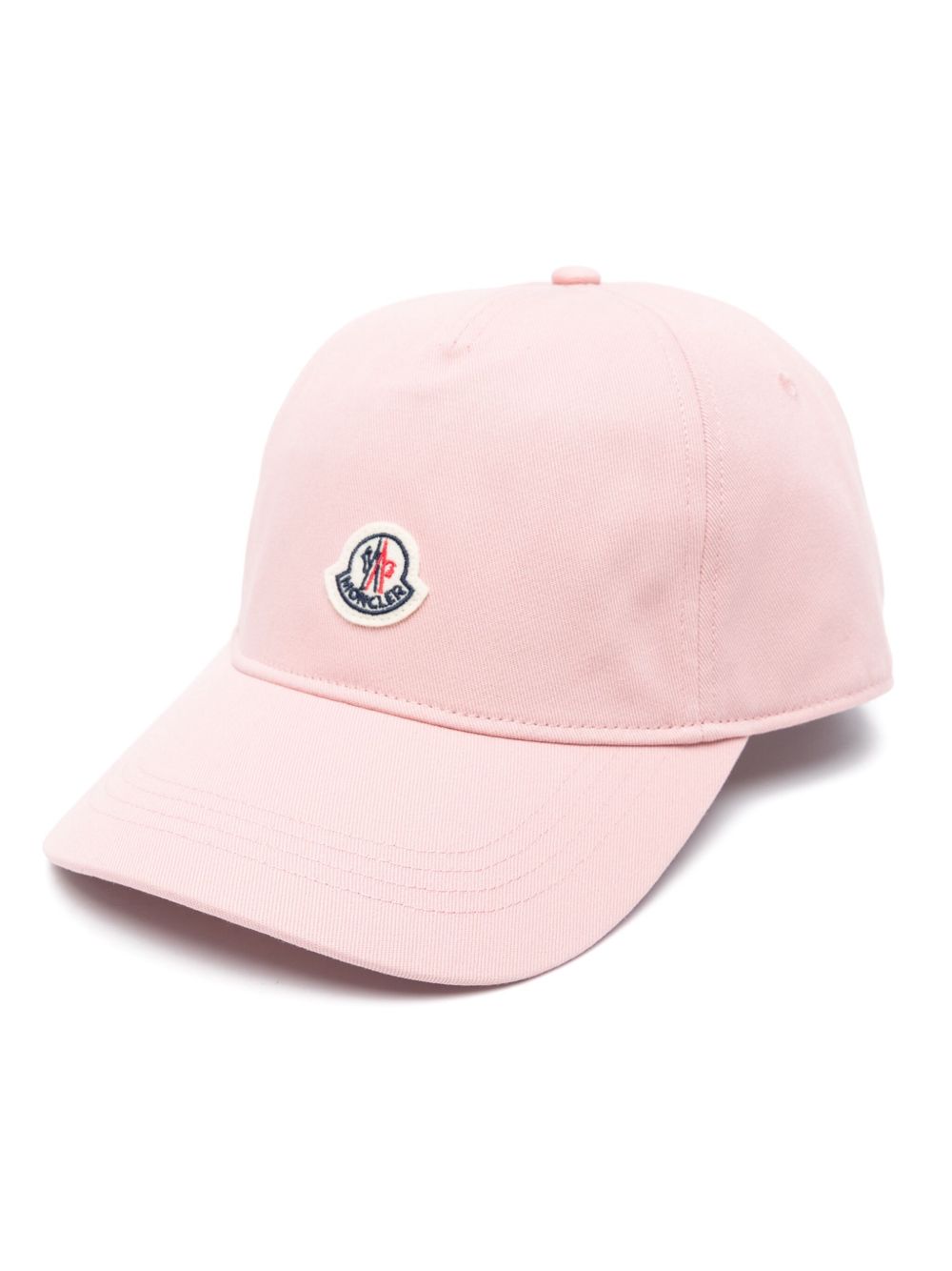 Moncler 标贴棒球帽 - 粉色