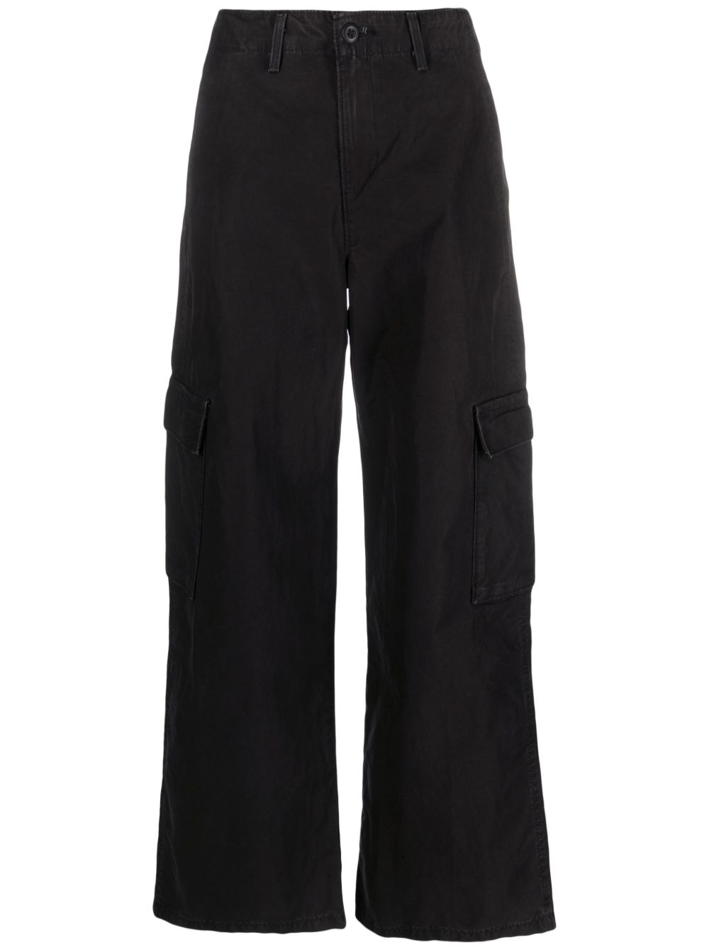 Levi's 工装口袋棉质牛仔裤 - 黑色