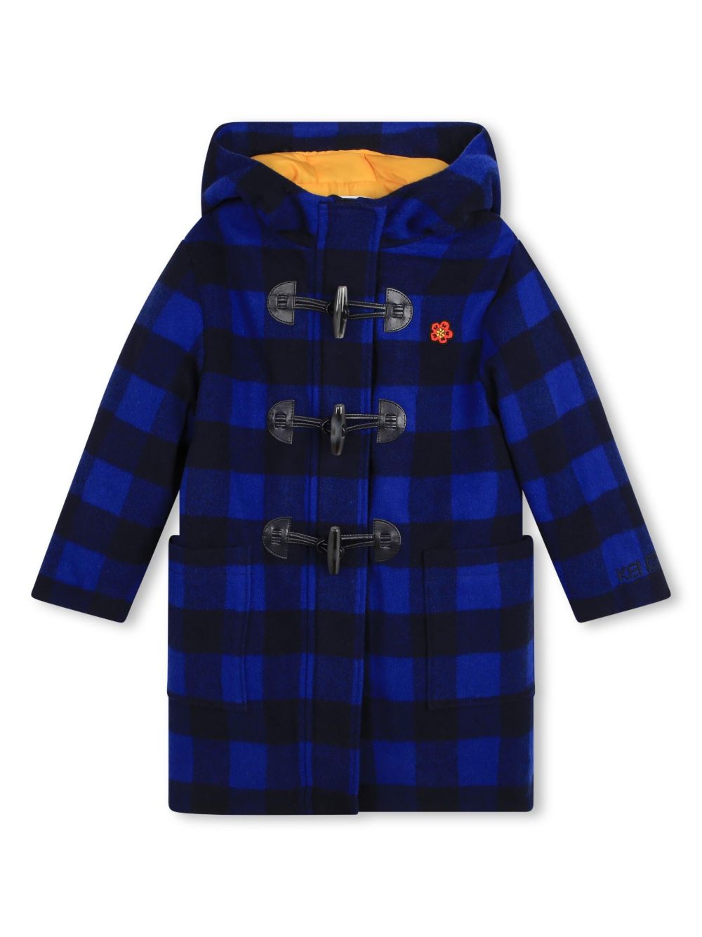 Kenzo Kids Boke Flower 格纹外套 - 黑色
