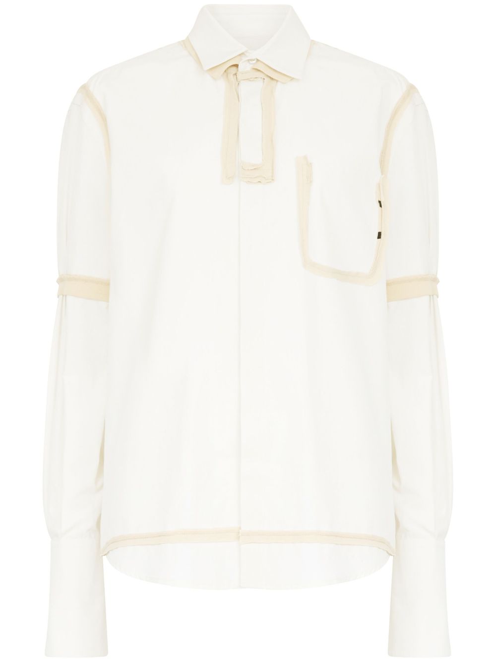Maison Margiela 长袖棉衬衫 - 白色