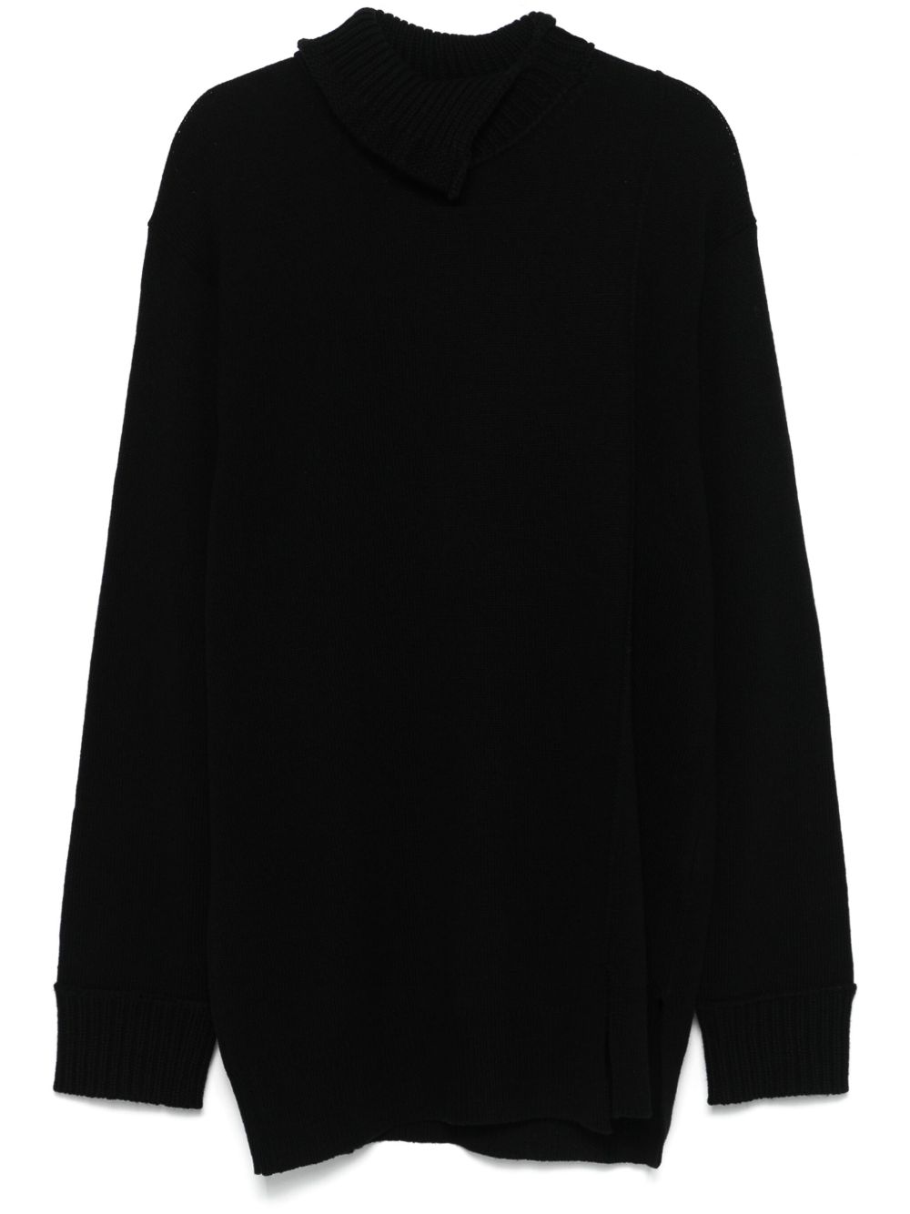 Yohji Yamamoto 高领毛衣 - 黑色